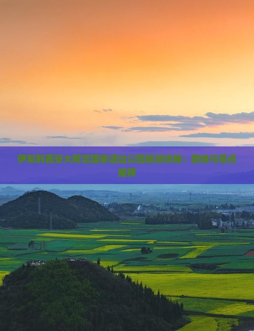 伊犁到西安大明宫国家遗址公园旅游