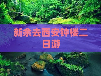 新余去西安钟楼二日游