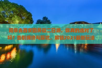 阳泉去西安回民街二日游