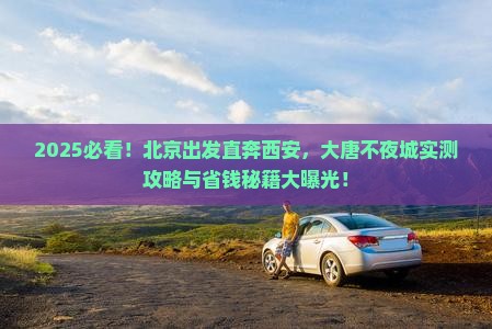 北京到西安大唐不夜城景点