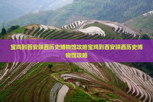 宝鸡到西安陕西历史博物馆攻略