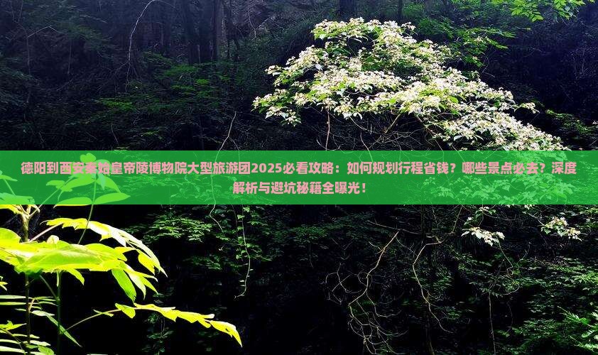 德阳到西安秦始皇帝陵博物院大型旅游团