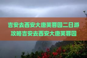 吉安去西安大唐芙蓉园二日游