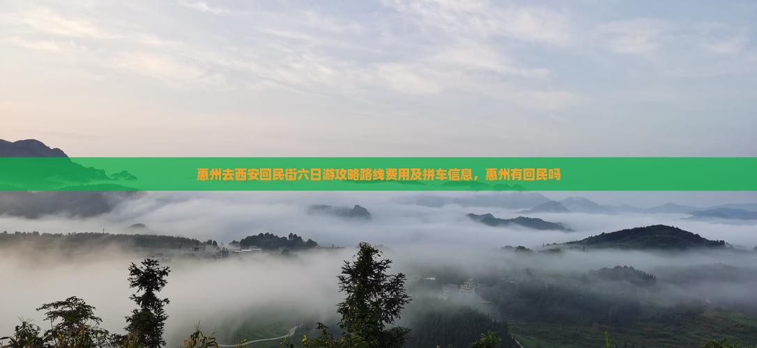 惠州去西安回民街六日游