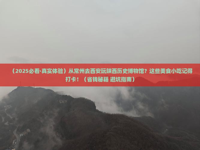 常州去西安陕西历史博物馆旅游小吃
