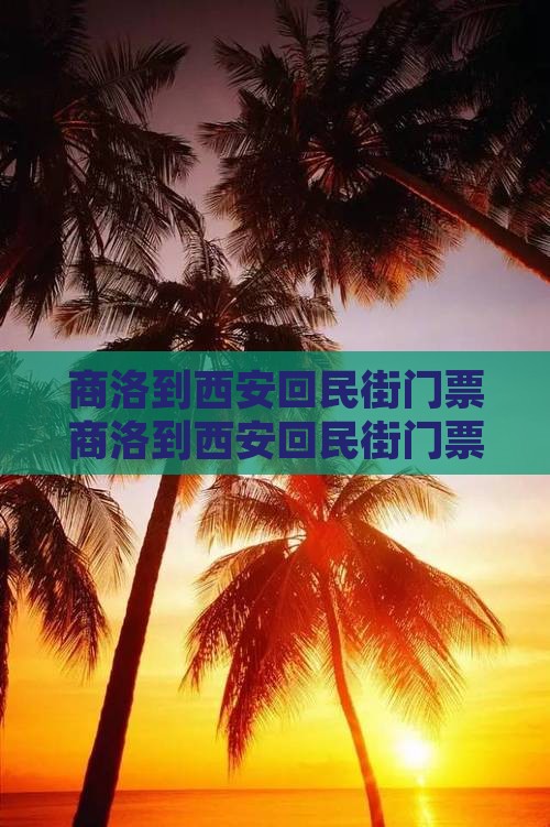 商洛到西安回民街门票