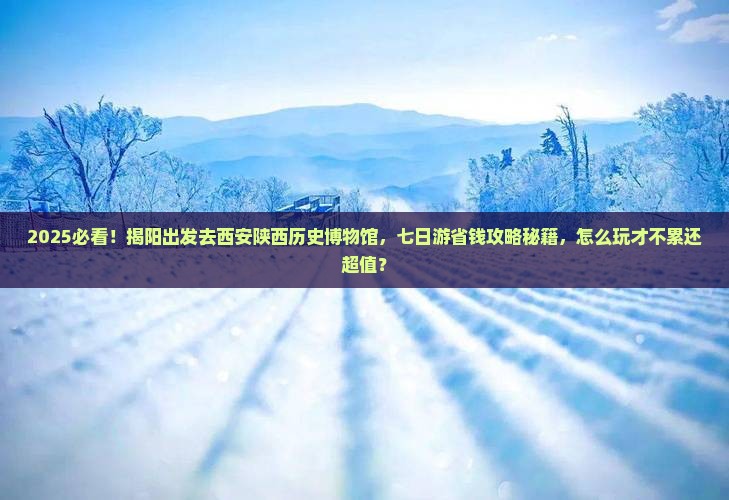 揭阳到西安陕西历史博物馆七日游