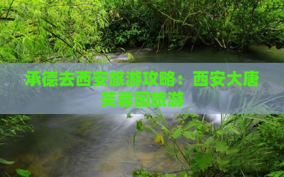 承德去西安大唐芙蓉园旅游