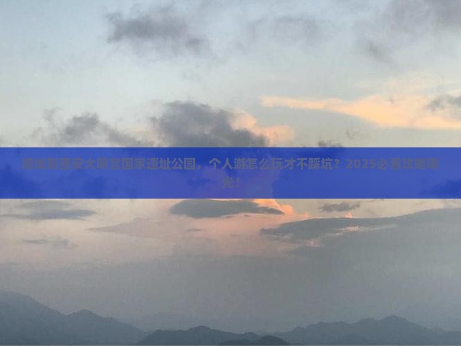 塔城到西安大明宫国家遗址公园个人游