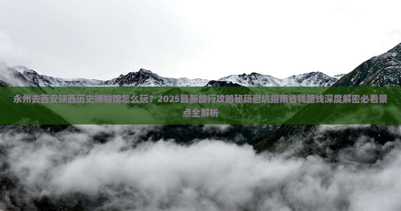 永州去西安陕西历史博物馆旅行社