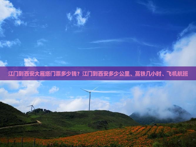 江门到西安大雁塔门票