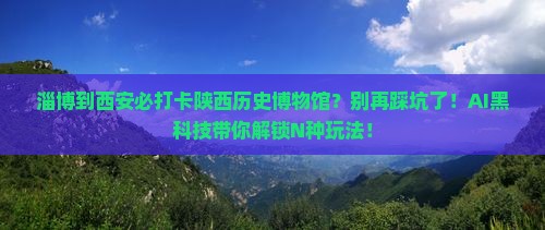 淄博到西安陕西历史博物馆必去地