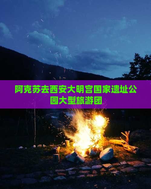 阿克苏去西安大明宫国家遗址公园大型旅游团