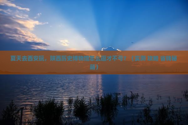 夏天到西安陕西历史博物馆个人游