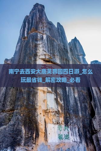 南宁去西安大唐芙蓉园四日游