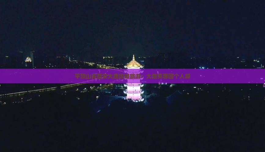 平顶山去西安大唐芙蓉园个人游