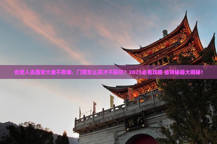 合肥去西安大唐不夜城门票