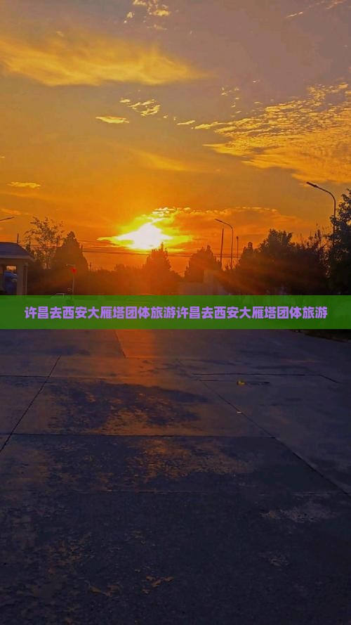 许昌去西安大雁塔团体旅游