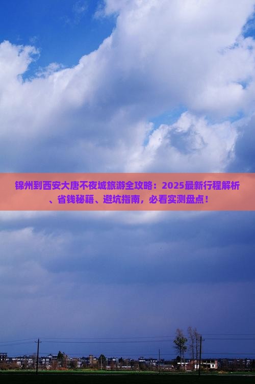 锦州到西安大唐不夜城旅游