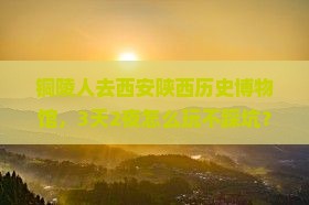 铜陵去西安陕西历史博物馆团体旅游