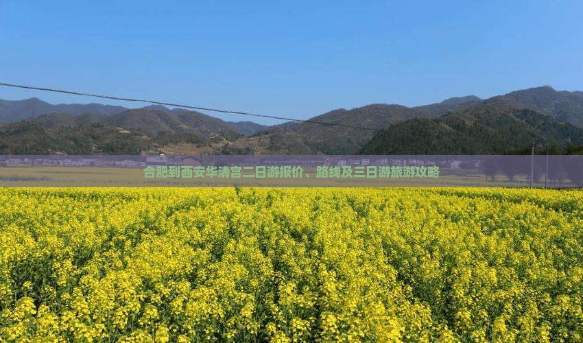合肥到西安华清宫二日游 合肥到西安华清宫二日游