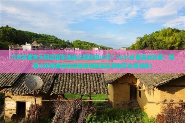 六月去西安大明宫国家遗址公园旅游小吃