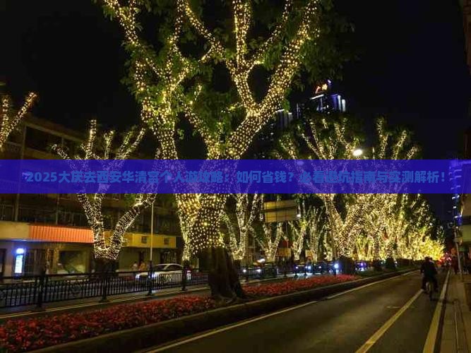 大庆去西安华清宫个人游