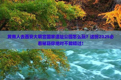 黄南去西安大明宫国家遗址公园攻略