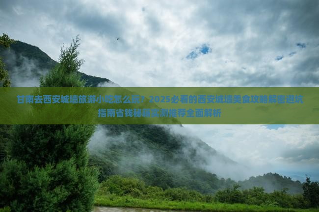 甘南去西安城墙旅游小吃