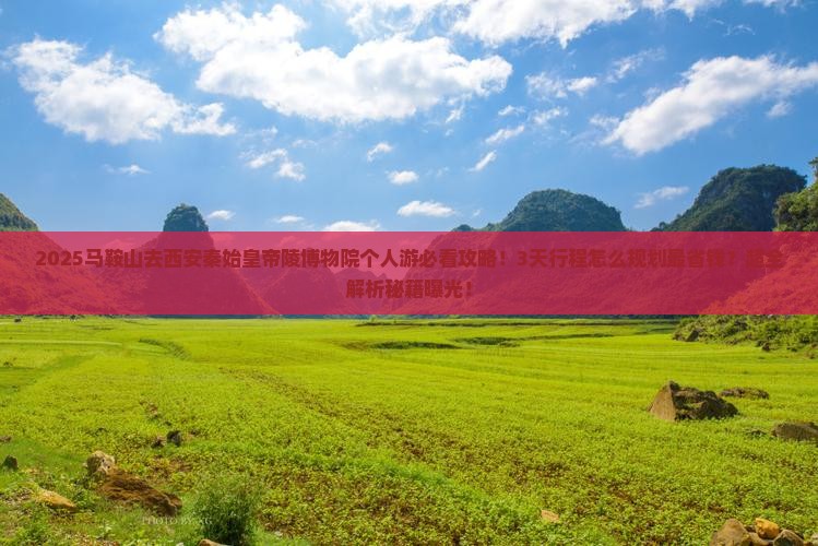 马鞍山去西安秦始皇帝陵博物院个人游
