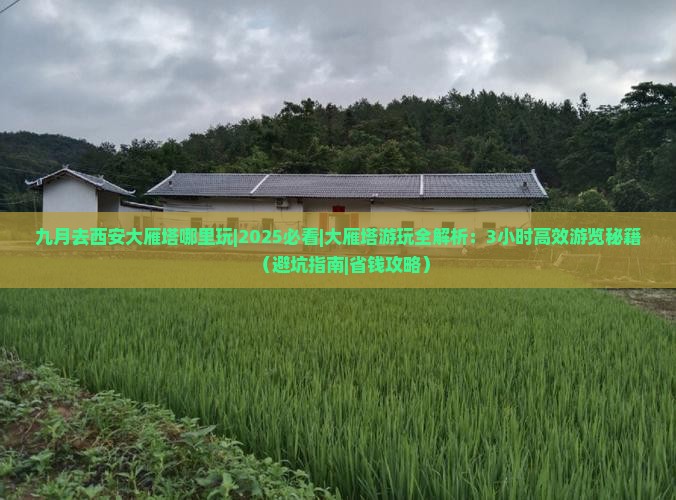 九月去西安大雁塔哪里玩