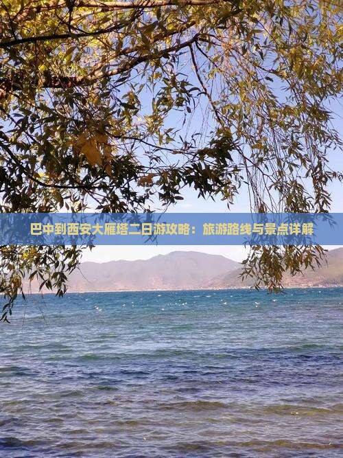 巴中到西安大雁塔二日游
