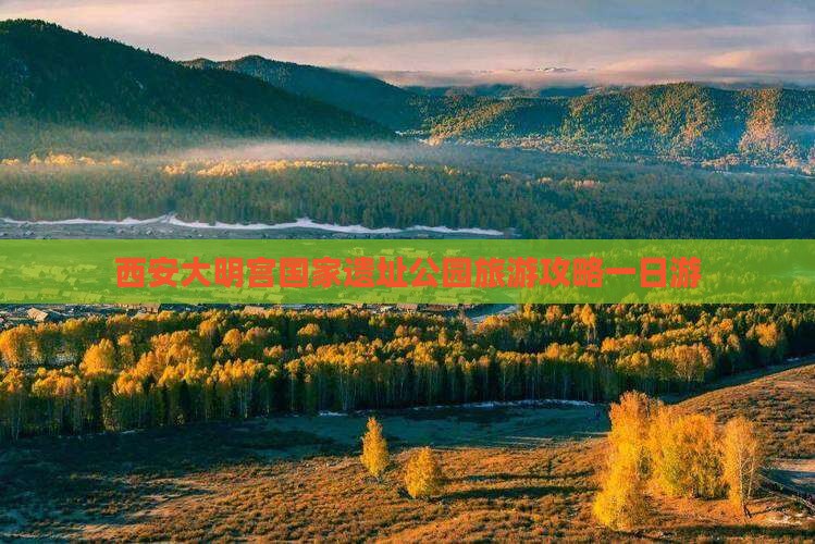 眉山去西安大明宫国家遗址公园一日游