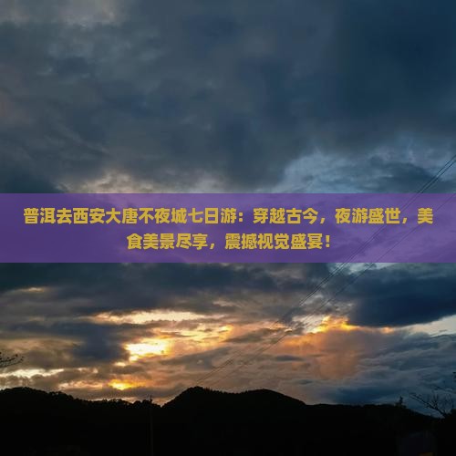 普洱去西安大唐不夜城七日游