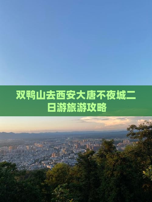双鸭山去西安大唐不夜城二日游