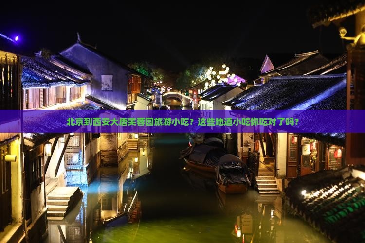 北京到西安大唐芙蓉园旅游小吃