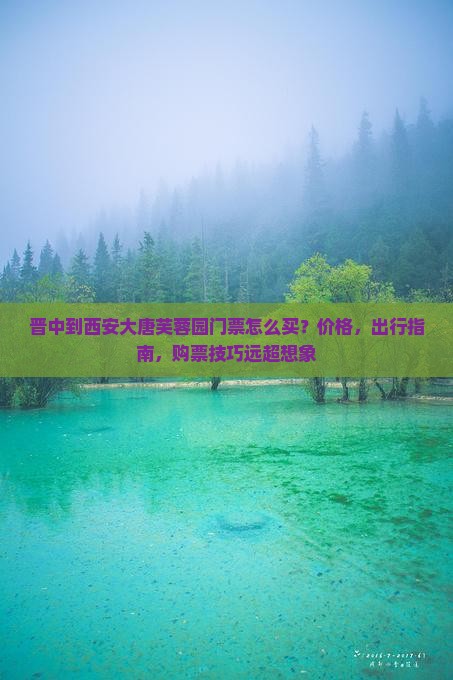 晋中到西安大唐芙蓉园门票