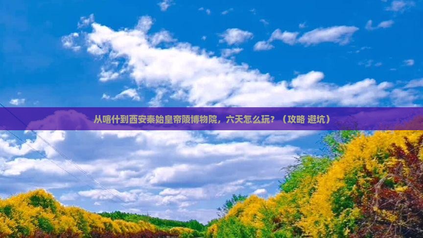 喀什去西安秦始皇帝陵博物院六日游