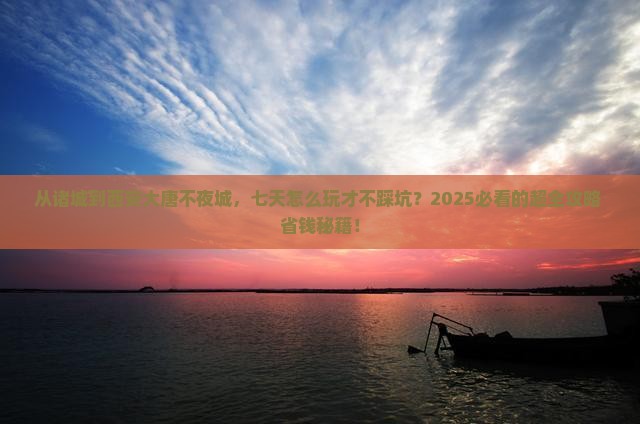 诸城到西安大唐不夜城七日游