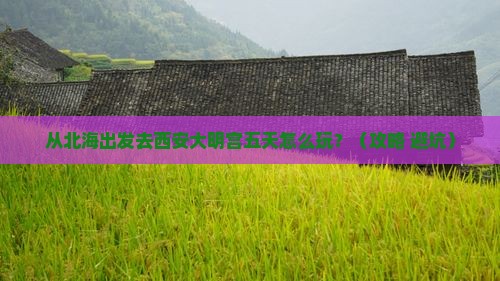 北海到西安大明宫国家遗址公园五日游
