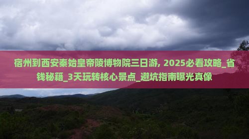 宿州到西安秦始皇帝陵博物院三日游