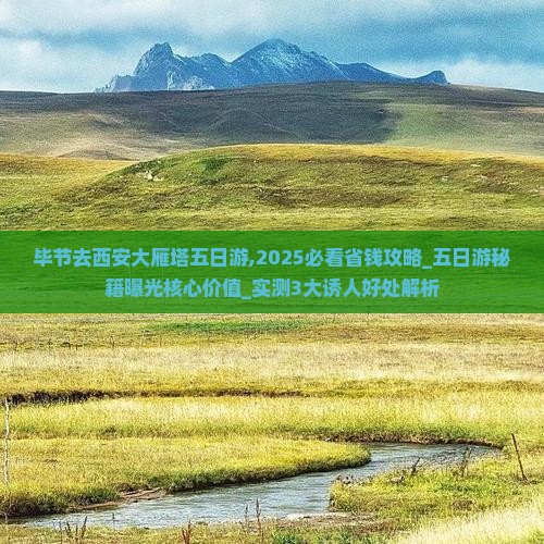 毕节去西安大雁塔五日游