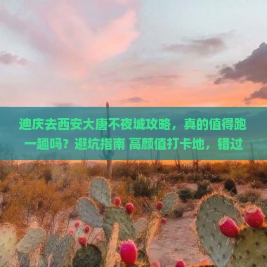 迪庆去西安大唐不夜城攻略