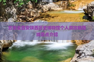 吉安去西安陕西历史博物馆个人游