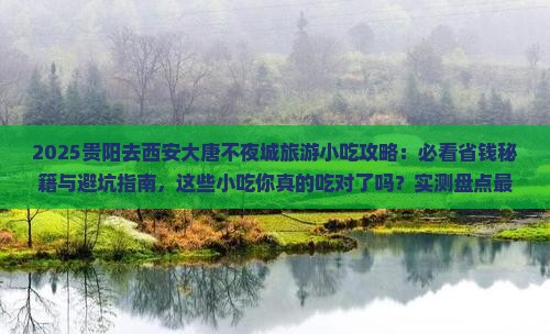 贵阳去西安大唐不夜城旅游小吃