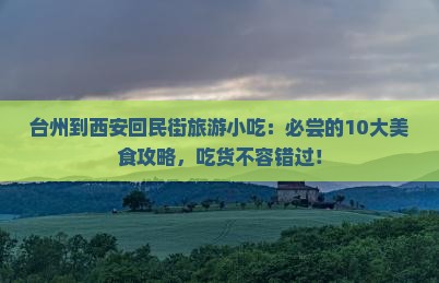 台州到西安回民街旅游小吃
