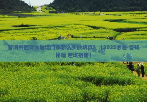 普洱到西安大雁塔门票