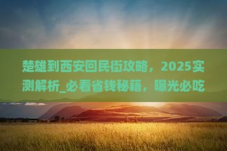 楚雄到西安回民街攻略