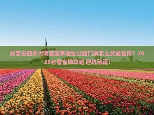 吴忠去西安大明宫国家遗址公园门票