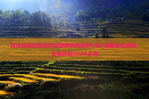 珠海去西安秦始皇帝陵博物院旅游小吃